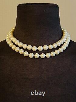 Givenchy Bijoux Necklace VTG Pearl beaded Multi iconic Rare Logo gold collar 80s