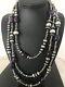 Gorgeous Long Navajo Pearls St Silver Sugilite Beads Necklace 70 Rare S1239
