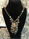 Gorgeous Rare Vintage Kirks Folly Pixie Palace Necklace Lots Of Charms Aurora