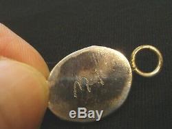 HAL & MARGIE HIESTAND Multi-Stone & Sterling Choker Pendant Necklace Rare! EC
