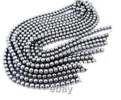Hematite Beads Strand 6 mm Round 13 Inch Wholesale Lot Rare Gemstone Jewellery