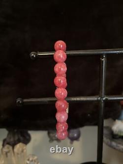 High Quality Rare Rhodochrosite Rose Ice Bracelet 10 Mm