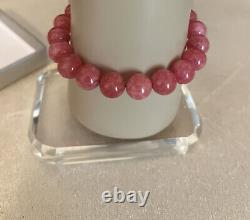 High Quality Rare Rhodochrosite Rose Ice Bracelet 10 Mm