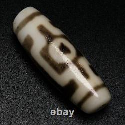 Himalayan Ancient Tibetan DZI Beads Old Agate Rare 2 Eye Totem Amulet Pendant