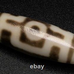 Himalayan Ancient Tibetan DZI Beads Old Agate Rare 2 Eye Totem Amulet Pendant