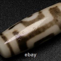 Himalayan Ancient Tibetan DZI Beads Old Agate Rare 2 Eye Totem Amulet Pendant