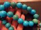 Huge Rare Antique Old Genuine Egyptian Natural Turquoise Bead Necklace