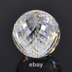 Huge & Rare, Certified 98.50Ct White Diamond Loose Bead Great Sparkle & Fire