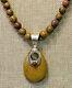 Jay King Olivio Yellow And Red Oval Pendant And Graduated Bead Necklace Rare