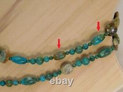 Jay King MF 42 Multi-Colored Turquoise Chrysocolla Necklace Rare Gem Silica