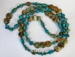 Jay King MF 42 Multi-Colored Turquoise Chrysocolla Necklace Rare Gem Silica