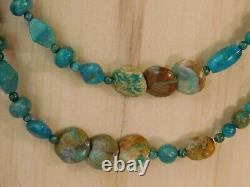 Jay King MF 42 Multi-Colored Turquoise Chrysocolla Necklace Rare Gem Silica