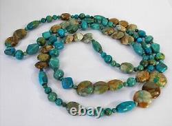 Jay King MF 42 Multi-Colored Turquoise Chrysocolla Necklace Rare Gem Silica