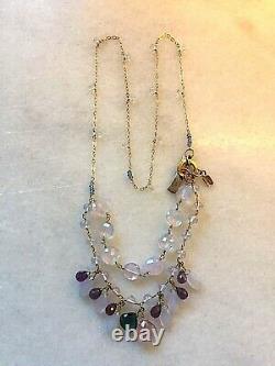 Jes MaHarry RARE Lavender / Lilac Quartz Necklace