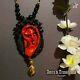 Jewelry Woman Fashion Necklace Gothic Pendant Witch Amulet Layered Lariat Locket