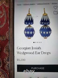 Josiah Wedgwood Jasperware Blue Beads Necklace. Georgian. Very Rare. 1780's