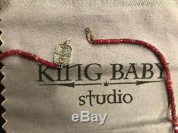 King baby necklace, Designer, Ruby, Red, Rare, Made In USA, Last One