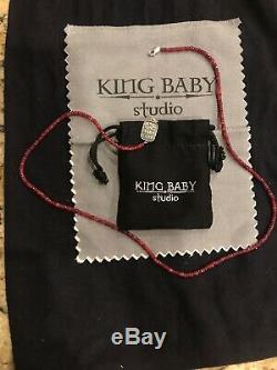 King baby necklace, Designer, Ruby, Red, Rare, Made In USA, Last One