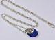 Lagos Caviar Sterling Silver Lapis Lazuli Maya Doublet 33.75 Bead Necklace Rare