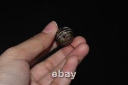 Large Authentic Ancient Agate Stone bead with Rare Pattern over 2000 Years Old