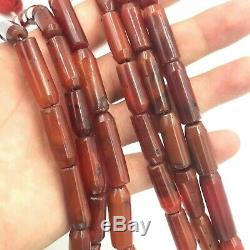 Lot 3 Strand Rare Old Carnelian Agate Stone Beads Beautiful Strand Necklaces