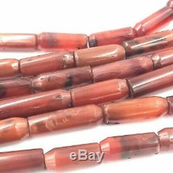 Lot 3 Strand Rare Old Carnelian Agate Stone Beads Beautiful Strand Necklaces