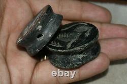 Lot Sale 9 Rare Shaped Ancient Near Eastern Sasanian Stone Intaglio Seal Beads