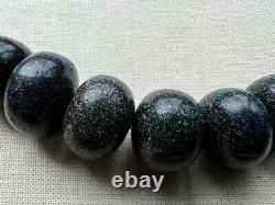 Male/Female. 925 SS, Rare Australian Black Matrix Opal Necklace 20 inch USA Made