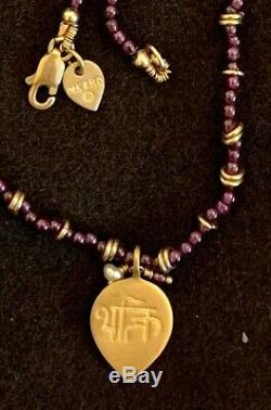 Me & Ro Devotion Necklace, Amethyst and Gold Beads, Rare