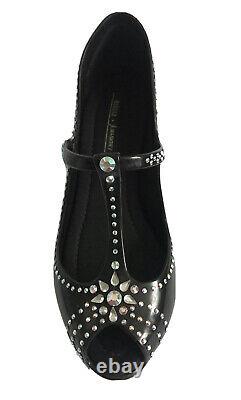 Melissa Couture X J Maskrey Swarowski Black Party Shoes Uk 5 Eu 38 Bnib Rare