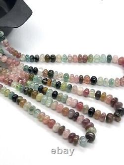 Multi Tourmaline Plain Rondelle Beads Rare Afghani Tourmaline Smooth Rondelle