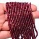 Natural Aaa Rare Red Ruby Gemstone Rondelle Faceted Beads 3mm- 5mm 8 Strand