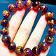 Natural Cacoxenite Purple Rutilated Cat Eye Round Beads Rare Bracelet 11mm Aaaaa