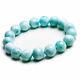 Natural Larimar Blue Gemstone Stretch Round Beads Rare Bracelet 12mm Aaaa