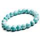 Natural Larimar Blue Gemstone Stretch Round Beads Rare Bracelet 9mm Aaaa