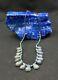 Natural Near Eastern Lapis Lazuli Stone Beads Necklace Old From Greek Rare Peac