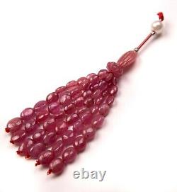 Natural RUBY/Smooth oval/Tassel for pendant/5x7MM to 8x10MM/113.60 carats/Rare