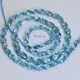Natural Rare Blue Zircon Faceted Oval Nuggets Beads 14.5 Strand