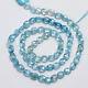 Natural Rare Blue Zircon Faceted Oval Nuggets Beads 14.5 Strand