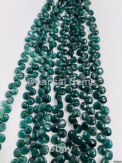 Natural Rare Dark Grandidierite Smooth Heart shape beads for Jewelry Making