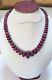 Natural Red Ruby Beads Melon Cut Rare Necklace 17 Inches 5 To 23mm Good Quality