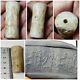 Neareastern Old Cylinderseal Stone Bead Very Rare White Agate Cylinderseal