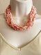 Necklace Dtr Jay King Sterling Silver 925 Pink Coral Multi Collar Statement Rare