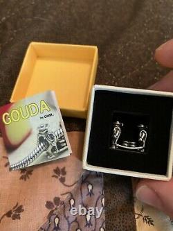 Ohm beads gouda cheese sterling silver charm bead new Netherlands Rare Retired