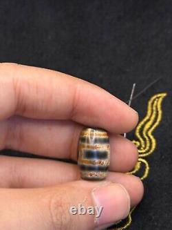 Old Rare Ancient Central Asian Dzi Eye Agate Bead