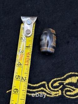 Old Rare Ancient Central Asian Dzi Eye Agate Bead