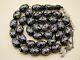 Old Real Antique Rare Black Coral Yusr Subha Necklace Rosary Prayer Beads 120 Gr