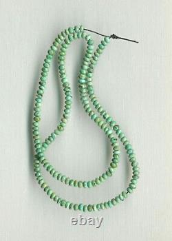 Old Stock Rare Mcguinness Mcginnis Turquoise 4mm Rondelle Beads 18 747d