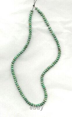 Old Stock Rare Mcguinness Mcginnis Turquoise 6mm Rondelle Beads 18 666d