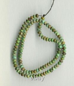Old Stock Rare Mcguinness Mcginnis Turquoise Rondelle Beads 18 321d